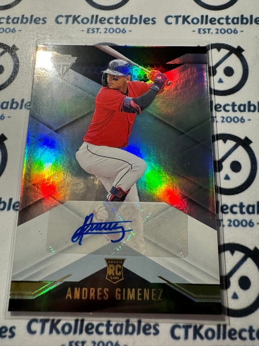 2021 Chronicles MLB Chronicles Titanium Andres Gimenez Auto #14 Cleveland