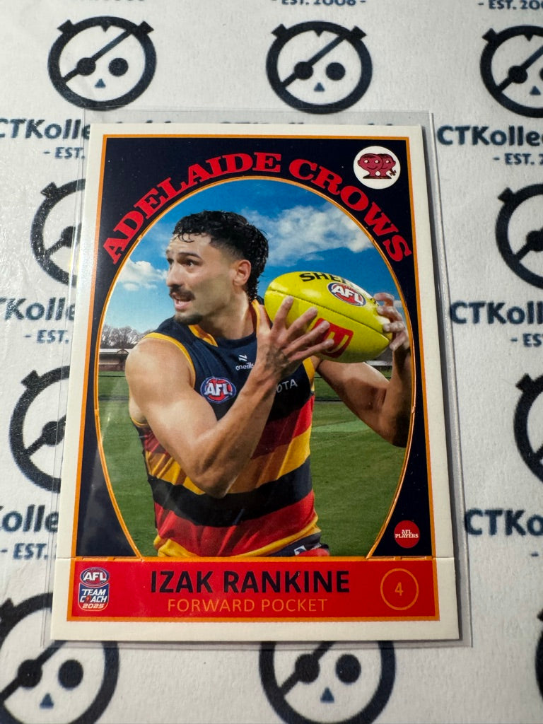2025 AFL Teamcoach Izak Rankine Scanlens die cut #4 Crows