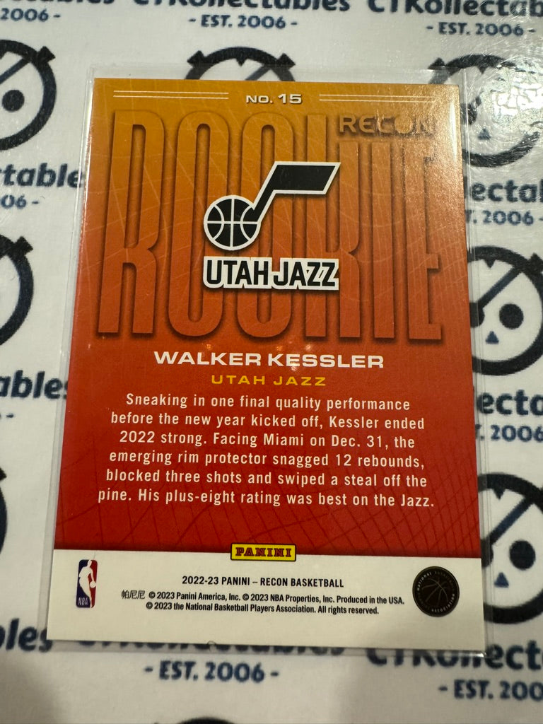 2022-23 NBA Recon Walker Kessler Recon Rookie Card #15 Jazz