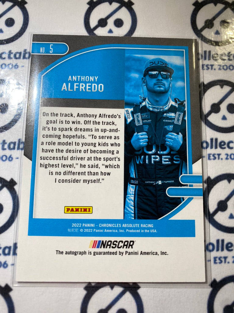 2022 Panini NASCAR Chronicles Absolute Anthony Alfredo Signature #5