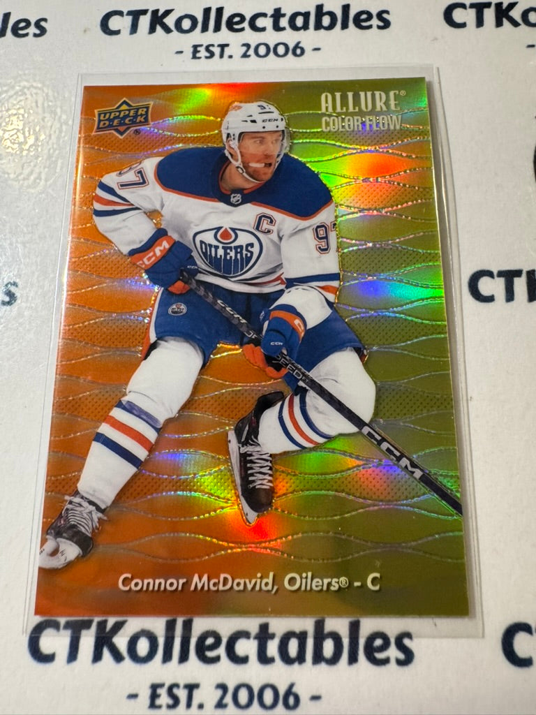 2023-24 NHL Upper Deck Allure Connor McDavid Orange-Yellow #CF-1 Oilers