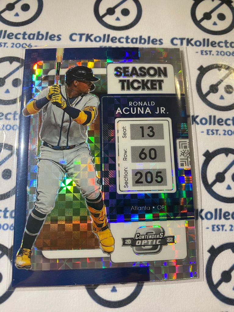 2022 Chronicles MLB Baseball Contenders Ronald Acuna Jr Building Blocks #24Prizm