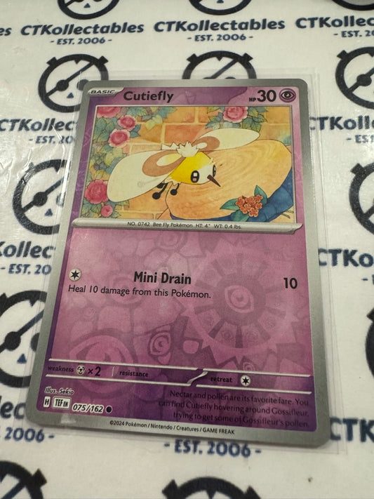 Cutiefly Reverse Holo Scarlet & Violet Temporal Forces # 075/162 Pokemon