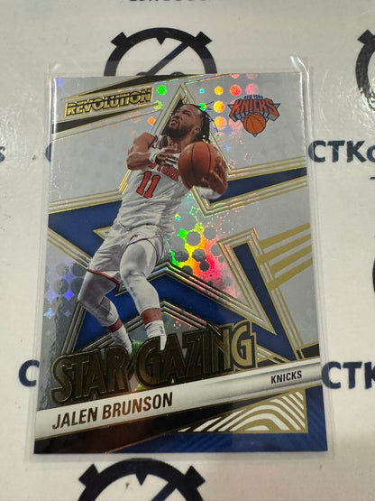 2024-25 Panini NBA Revolution Jalen Brunson Star Gazing #24 Knicks