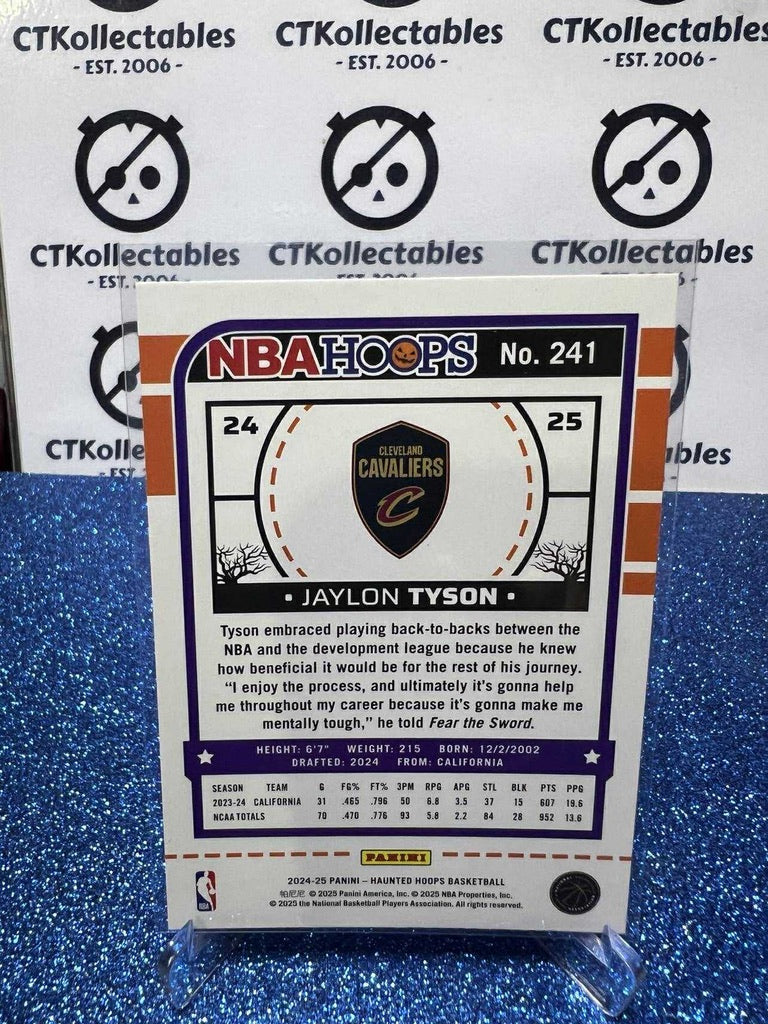 2024-25 Panini NBA HAUNTED HOOPS Rookie Card #241 Jaylon Tyson Cleveland