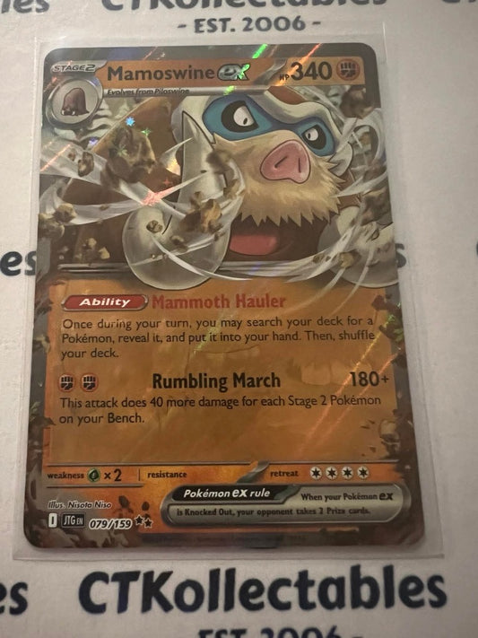 Mamoswine EX double rare #079/159 Journey Together Pokemon Card TCG