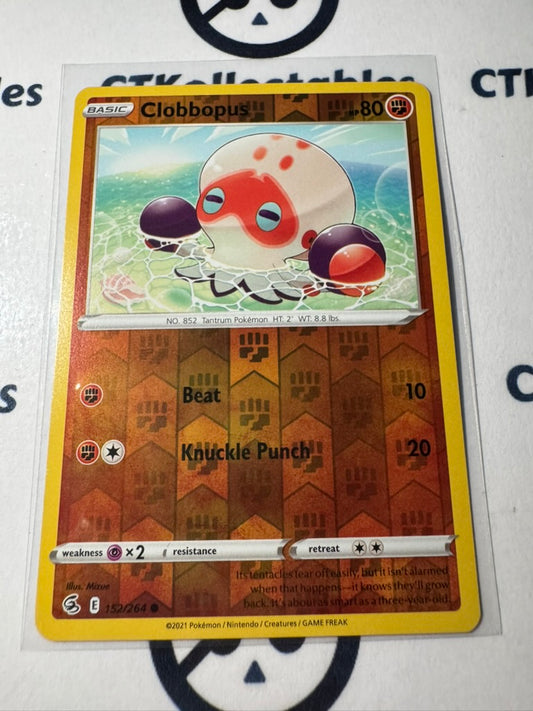 Clobbopus Reverse Holo #152/264 Sword & Shield Fusion Strike Pokemon