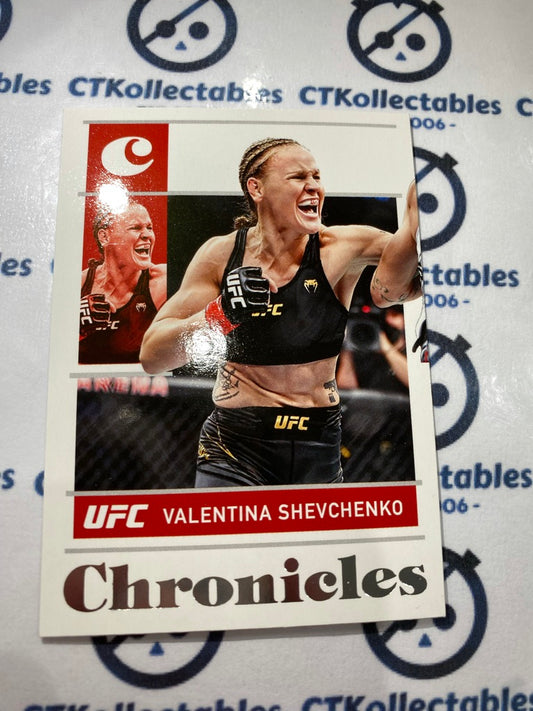 2022 UFC Panini Chronicles Base #42 Valentina Shevchenko - Flyweight