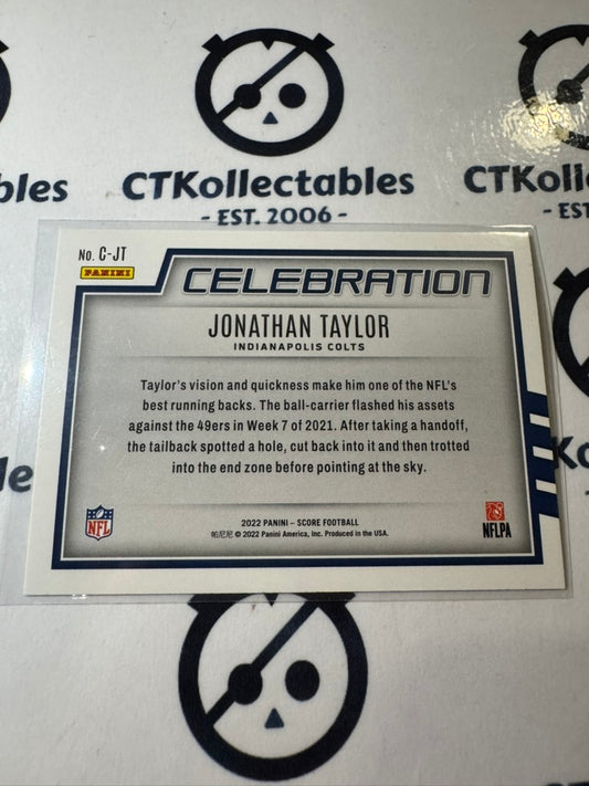2022 NFL Panini Score Celebration #C-JT Jonathan Taylor Colts