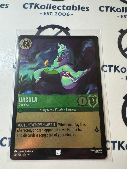 Disney Lorcana Fabled COLD FOIL 90/204 Ursula - Deceiver UC