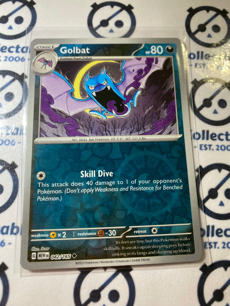 Golbat Reverse Holo #042/165 Scarlet & Violet 151 Pokemon Card