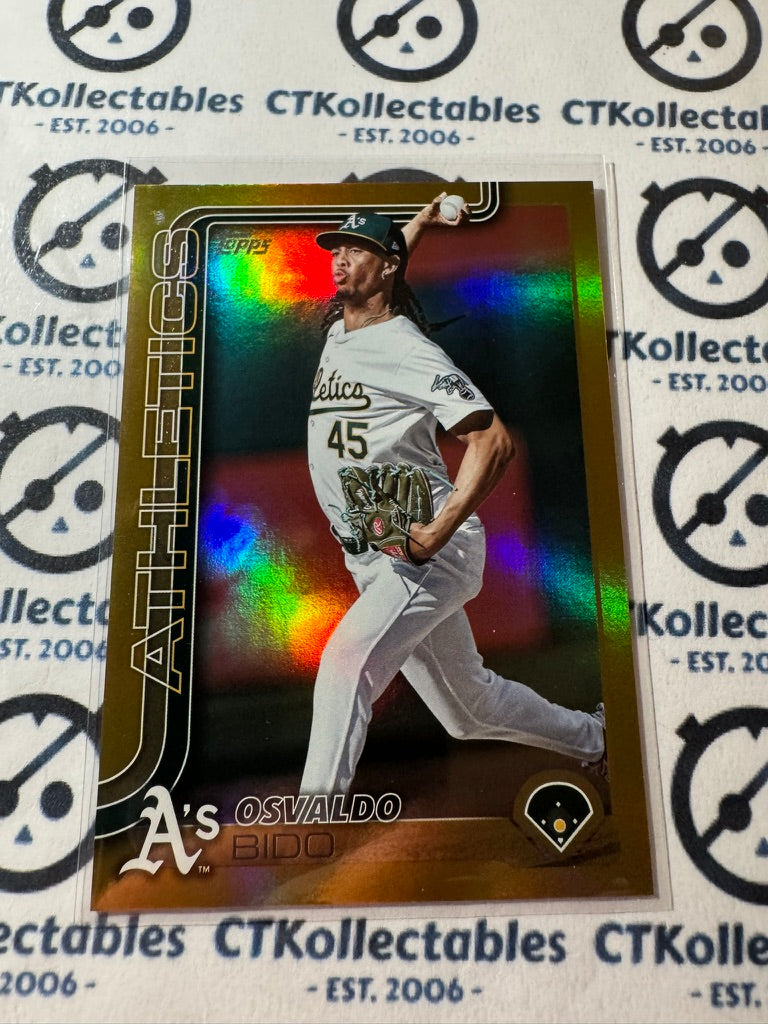 2025 Topps Series 2 Baseball Osvaldo Bido GOLD Foil #40/50 Athletics