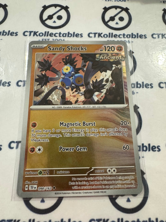 Sandy Shocks Reverse Holo Scarlet & Violet Temporal Forces # 098/162 Pokemon