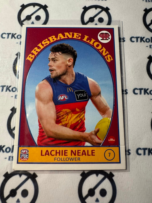 2025 AFL Teamcoach Lachie Neale Scanlens die cut #7 Lions