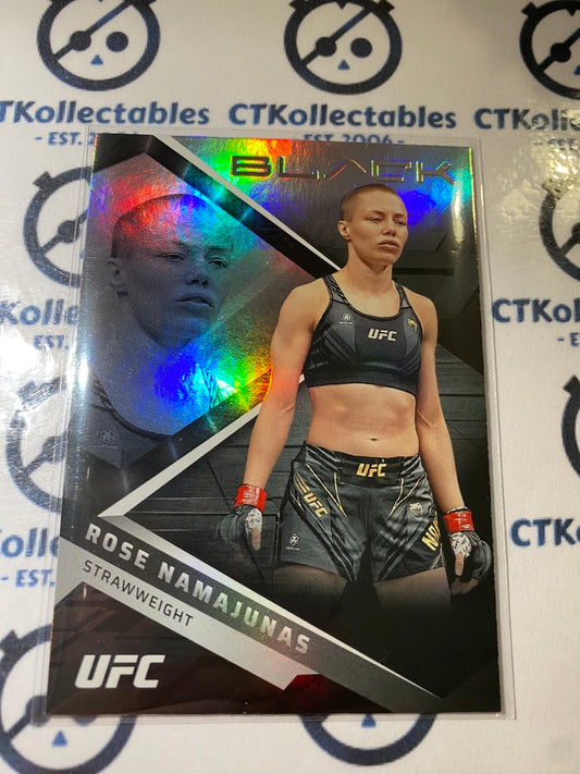 2022 UFC Panini Chronicles Black Rose Namajunas #214