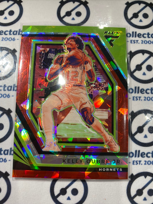 2022-23 NBA Panini FLUX Red Cracked Ice Prizm Kelly Oubre JR #28 Hornets