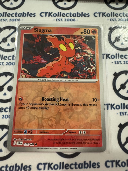 Slugma Reverse Holo Scarlet & Violet Temporal Forces # 028/162 Pokemon