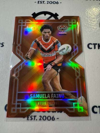 2026 Select NRL League Heroes Colours Diecut #CD212 Samuela Fainu tigers