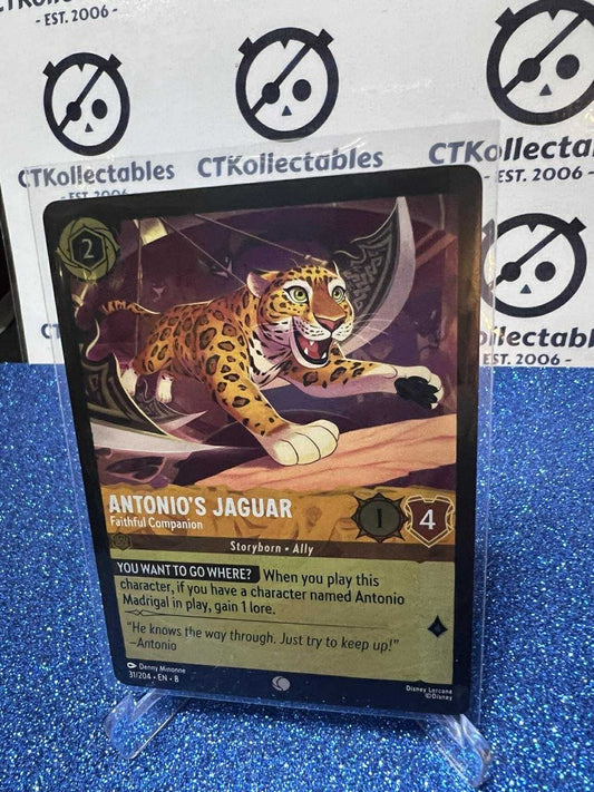 Disney Lorcana -Reign of Jafar FOIL-31/204 Antonio's Jaguar -Faithful Companion
