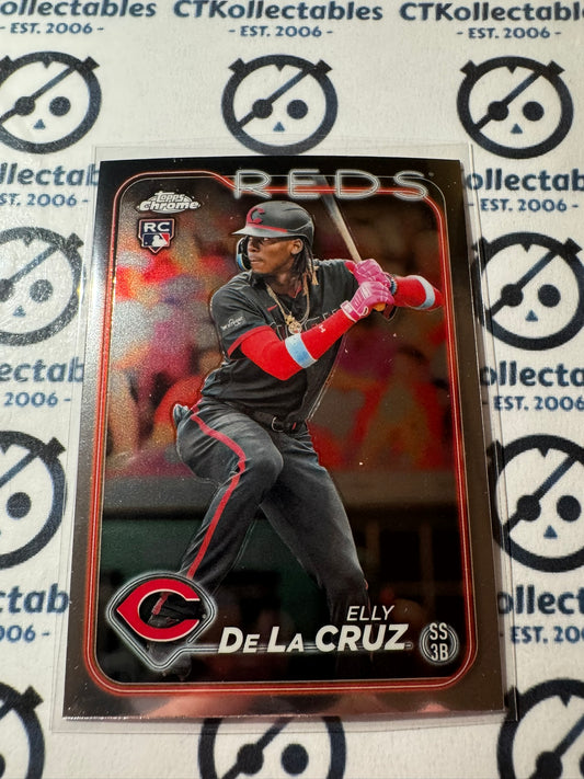 2024 Topps Chrome Baseball Elly De La Cruz rookie card RC #44 Reds