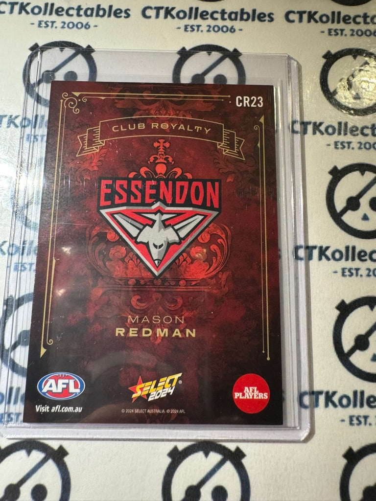 2024 AFL Footy Stars Club Royalty Mason Redman #43/99 CR23 Bombers