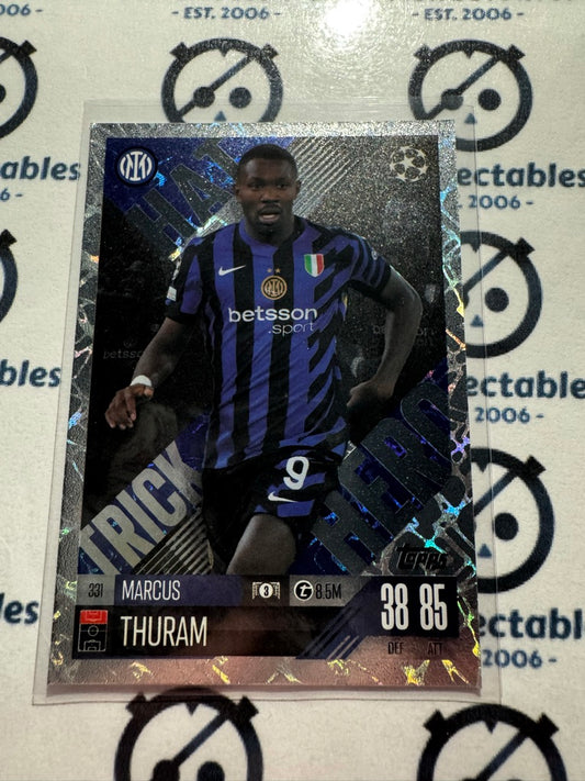 24/25 TOPPS MATCH ATTAX Marcus Thurdam Hat Trick Hero #331 SOCCER CARD