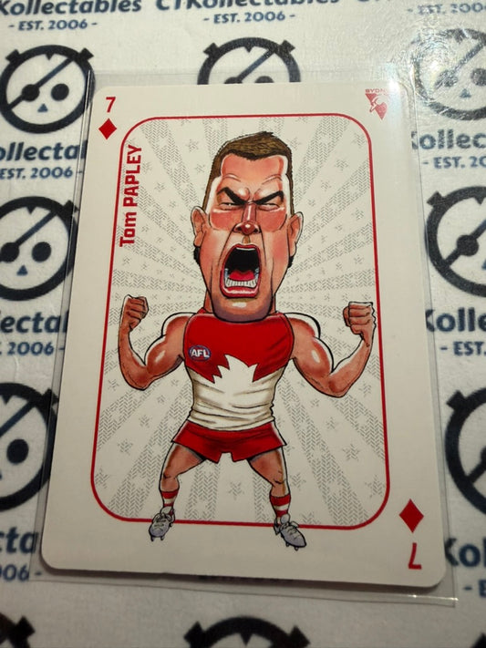 2026 Teamcoach AFL Wildcard Playing Cards Tom Papley Swans