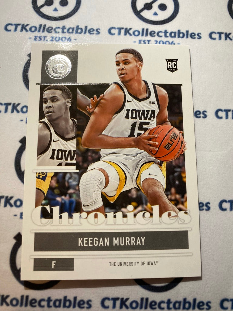 2022 NBA Chronicles Base set Keegan Murray Rc #5 Hawkeyes