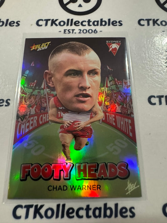 2025 AFL Footy Stars Footy Heads Chad Warner FH96 Swans