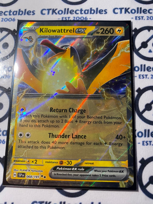 Kilowattrel EX Ultra Rare #068/191 Surging Sparks Pokémon TCG 2024