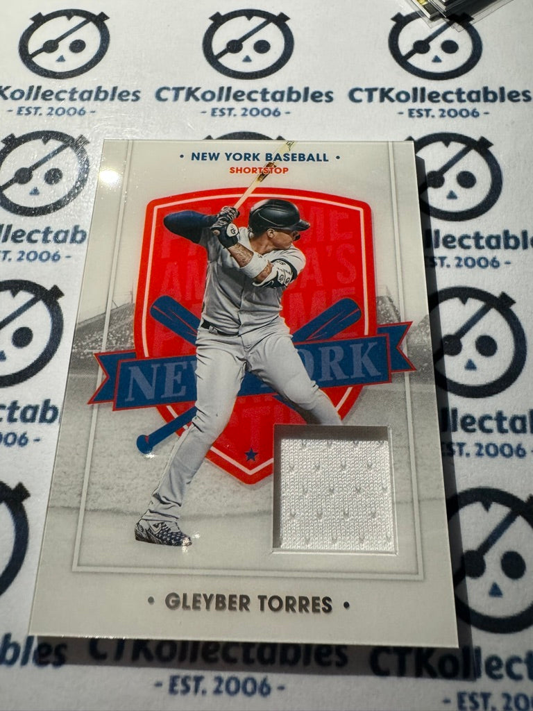 2021 Chronicles MLB Baseball Chronicles Americas Gleyber Torres Game used Relic