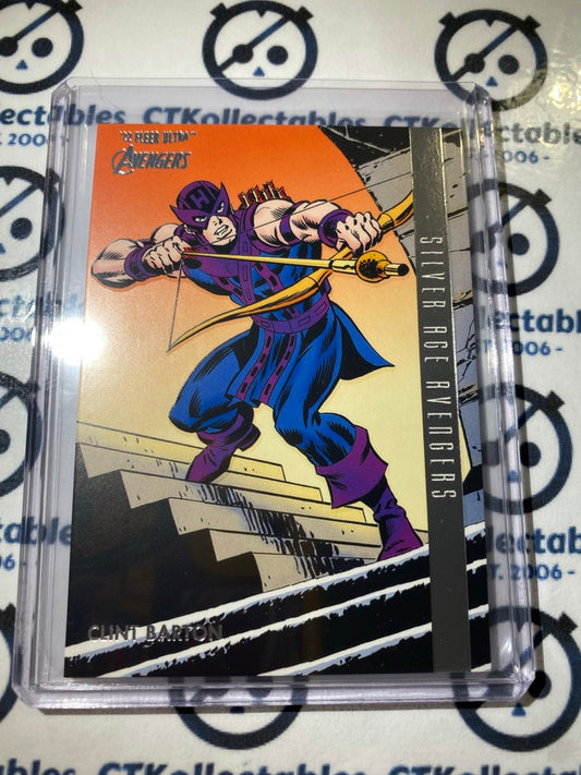 2022 Fleer Ultra Avengers Silver Age Avengers "Clint Barton" #104