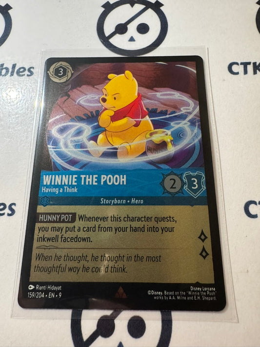 Disney Lorcana Fabled COLD FOIL 159/204 Winnie the Pooh - Having A Think