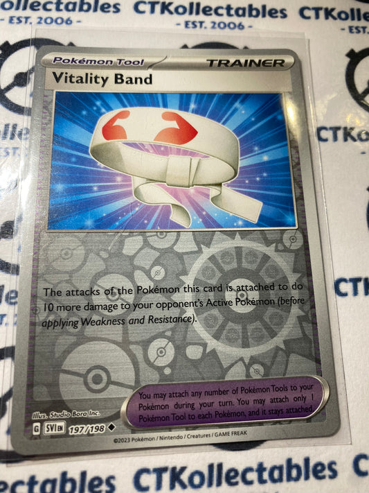 Vitality Band Reverse Holo #197/198 2023 Scarlet & Violet Pokémon TCG