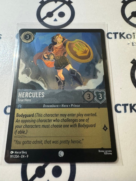 Disney Lorcana Fabled COLD FOIL 191/204 Hercules - True Hero C