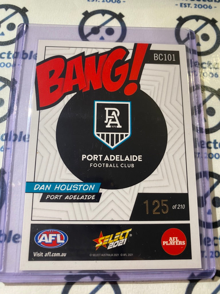 2021 AFL Footy Stars Dan Houston Bang! #125/210 Blues BC101