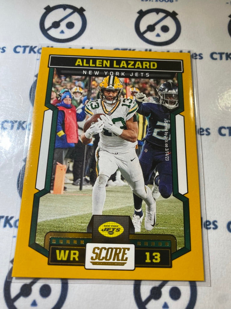 2023 NFL Panini Score Gold Allen Lazard #94 Jets