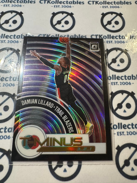 2020-21 NBA Donruss Optic Damian Lillard T-Minus Holo Prizm #14 Portland