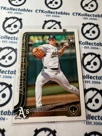2025 Topps Series 2 Baseball #443 Brady Basso Rookie Athletics RC