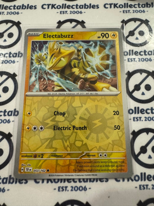 Electabuzz Reverse Holo Scarlet & Violet Temporal Forces # 053/162 Pokemon