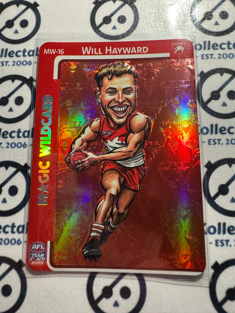 2025 AFL Teamcoach Will Hayward Magic Wildcard MW-16 Swans