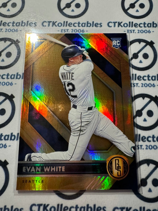 2021 Chronicles MLB Baseball Gold Standard Evan White Rookie Card #5 RC