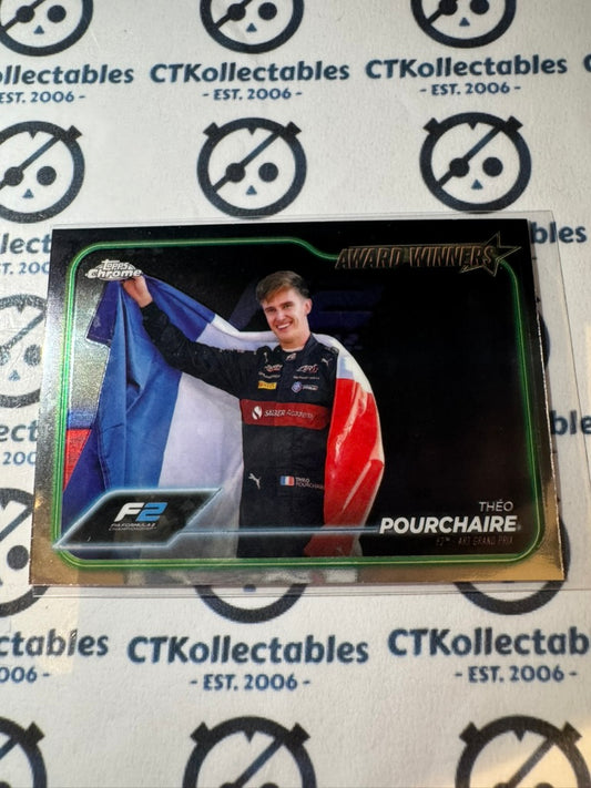 2024 Topps Chrome F1 Theo Pourchaire F2 champion "Award Winners" #185