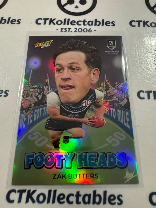 2025 AFL Footy Stars Footy Heads Zak Butters FH74 Port