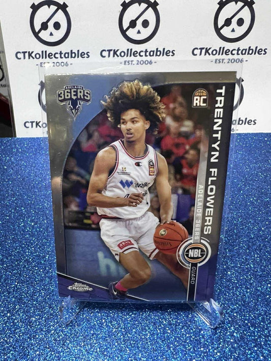 2023-24 Topps Chrome NBL Rookie #2 Trentyn Flowers Adelaide 36ers