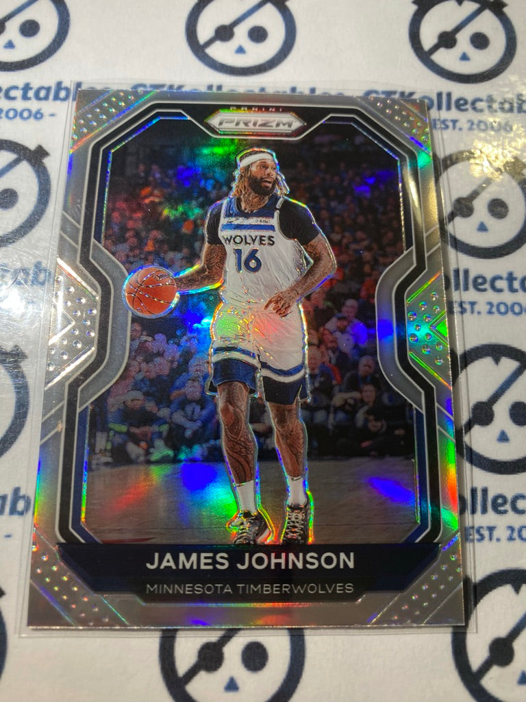 2020-21 Panini NBA Prizm James Johnson Silver Prizm #247 Timberwolves