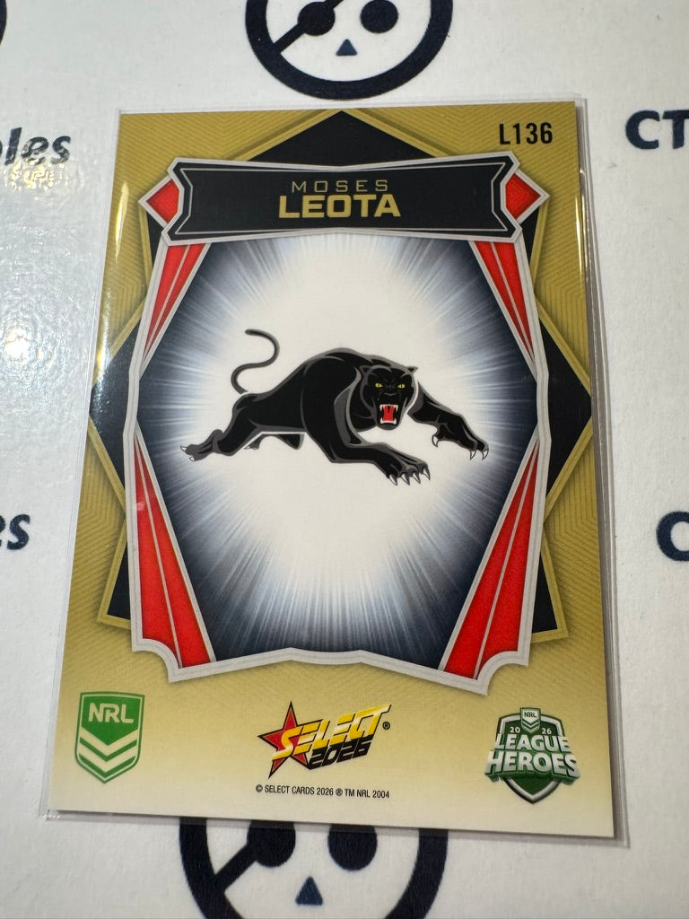 2026 Select NRL League Heroes Luminous Base #L136 Moses Leota Panthers