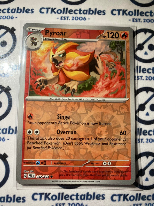 Pyroar Reverse Holo #032/193 2023 Paldea Evolved Pokemon Card