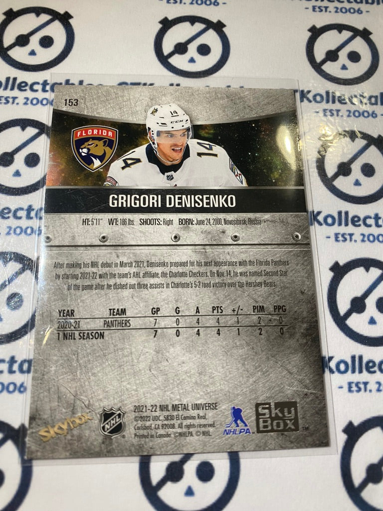 2021/22 Skybox NHL Metal Universe Grigori Denisenko RC #153 Panthers