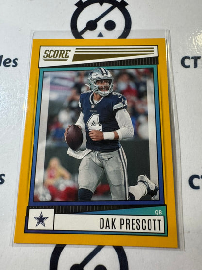 2022 NFL Score Gold #225 Dak Prescott Cowboys